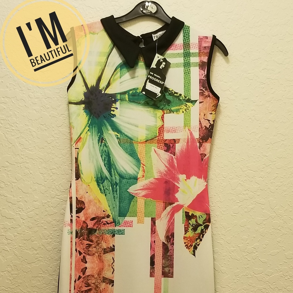 NWT Floral bodycon dress
